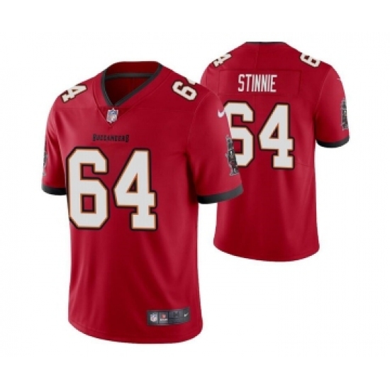 Men's Tampa Bay Buccaneers #64 Aaron Stinnie Red Vapor Untouchable Limited Stitched Jersey - Ujersey
