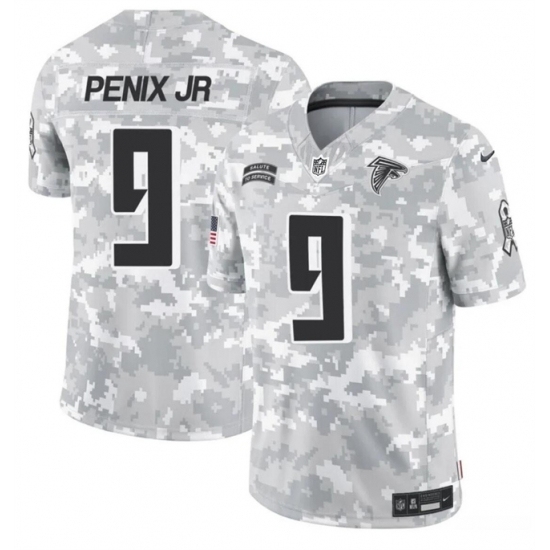 Youth Atlanta Falcons #9 Michael Penix Jr 2024 F U S E Arctic Camo Salute To Service Limited Stitched Football Jersey - Ujersey