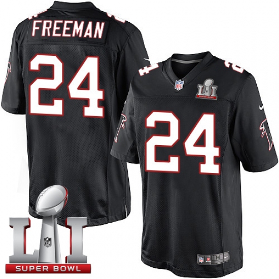 Youth Nike Atlanta Falcons #24 Devonta Freeman Black Alternate Super Bowl LI 51 Vapor Untouchable Limited Player NFL Jersey - Ujersey