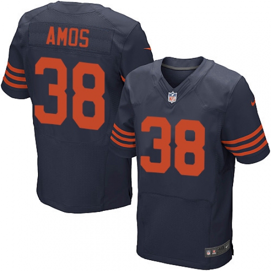 Men's Nike Chicago Bears #38 Adrian Amos Elite Navy Blue Alternate NFL Jersey - Ujersey