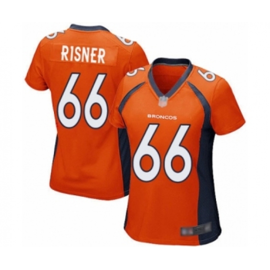 Women's Denver Broncos #66 Dalton Risner Game Orange Team Color Football Jersey - Ujersey