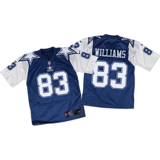 Men's Nike Dallas Cowboys #83 Terrance Williams Elite Navy/White Throwback NFL Jersey - Ujersey