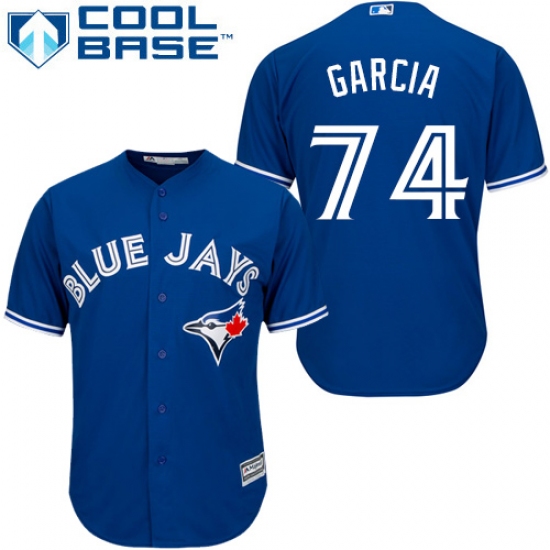 Youth Majestic Toronto Blue Jays #74 Jaime Garcia Authentic Blue Alternate MLB Jersey - Ujersey