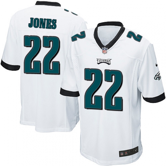 Men's Nike Philadelphia Eagles #22 Sidney Jones Game White NFL Jersey - Ujersey