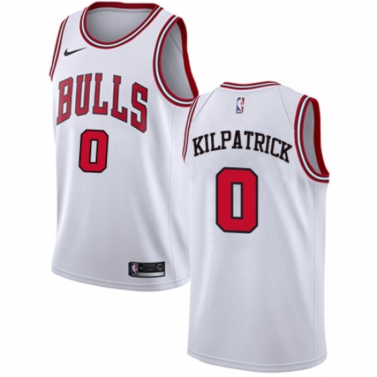Men's Nike Chicago Bulls #0 Sean Kilpatrick Authentic White NBA Jersey - Association Edition - Ujersey
