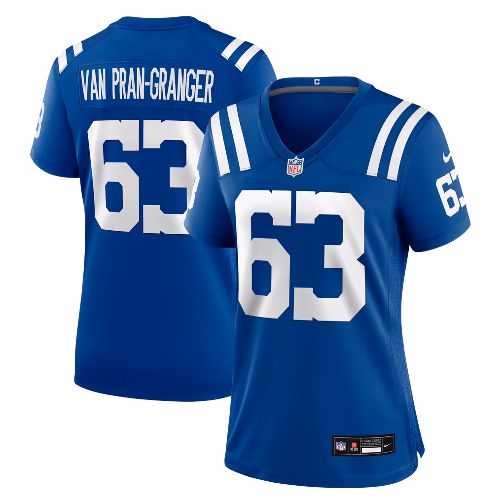 Women's Indianapolis Colts Sedrick Van Pran-Granger Nike Royal Team Game Jersey - Ujersey