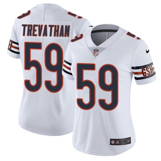 Women's Nike Chicago Bears #59 Danny Trevathan White Vapor Untouchable Limited Player NFL Jersey - Ujersey
