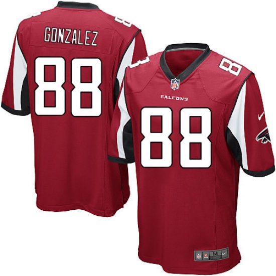 Men's Nike Atlanta Falcons #88 Tony Gonzalez Game Red Team Color NFL Jersey - Ujersey