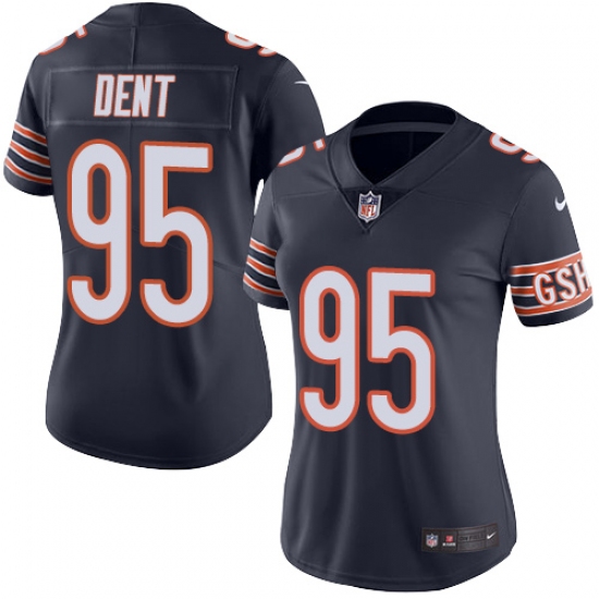 Women's Nike Chicago Bears #95 Richard Dent Navy Blue Team Color Vapor Untouchable Limited Player NFL Jersey - Ujersey