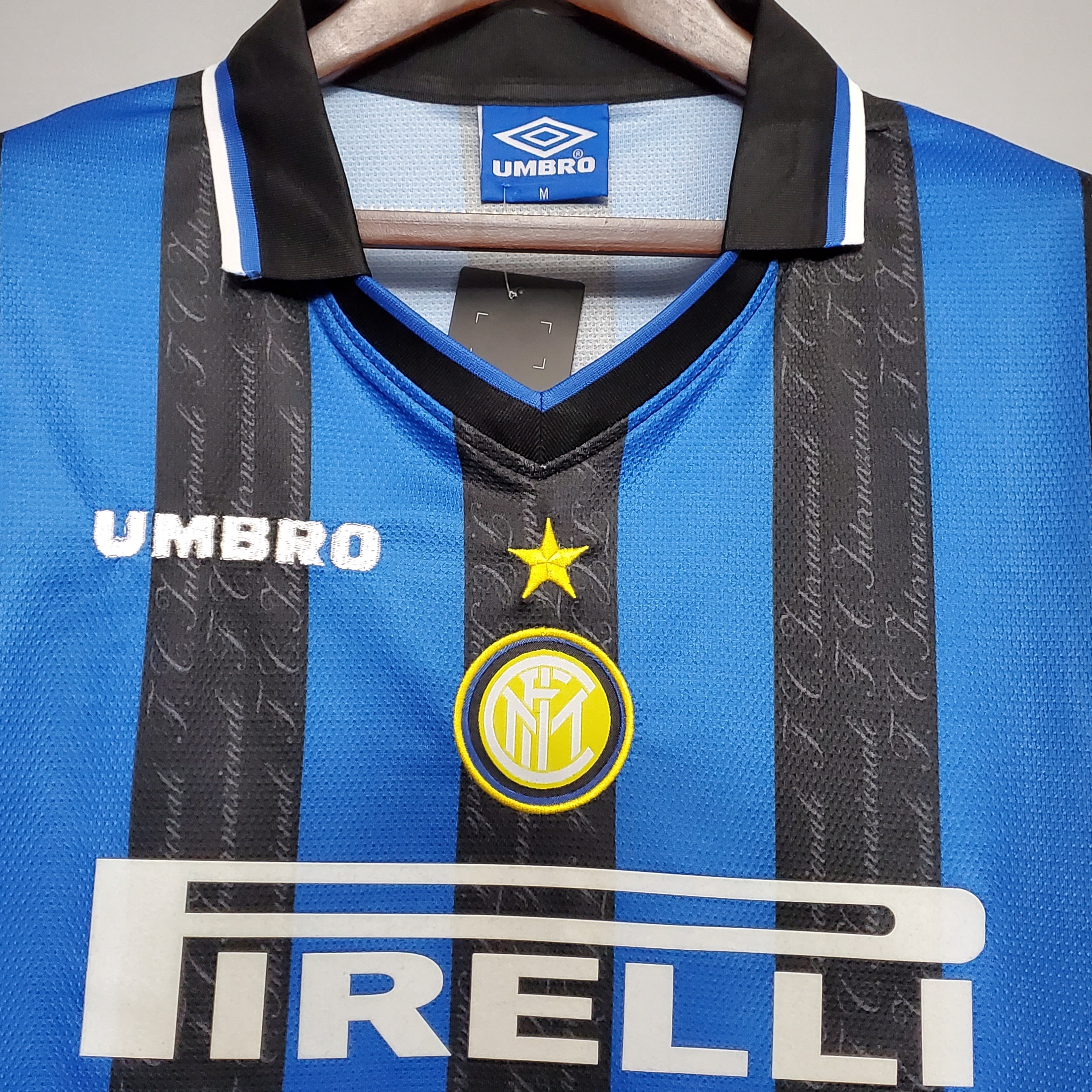 Inter Milan Jersey Custom Home Soccer Jersey 1997/98 - Ujersey Shop