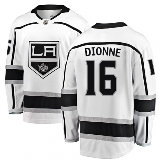 Men's Los Angeles Kings #16 Marcel Dionne Authentic White Away Fanatics Branded Breakaway NHL Jersey - Ujersey