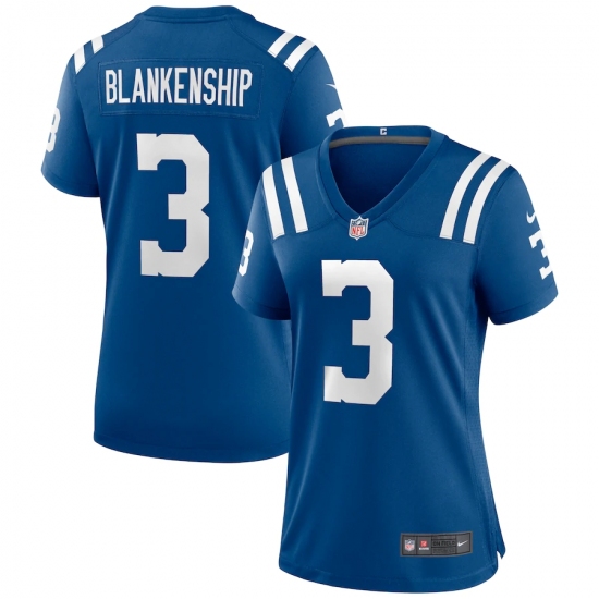 Women's Indianapolis Colts #3 Rodrigo Blankenship Nike Royal Game Jersey.webp - Ujersey