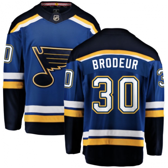 Men's St. Louis Blues #30 Martin Brodeur Fanatics Branded Royal Blue Home Breakaway NHL Jersey - Ujersey
