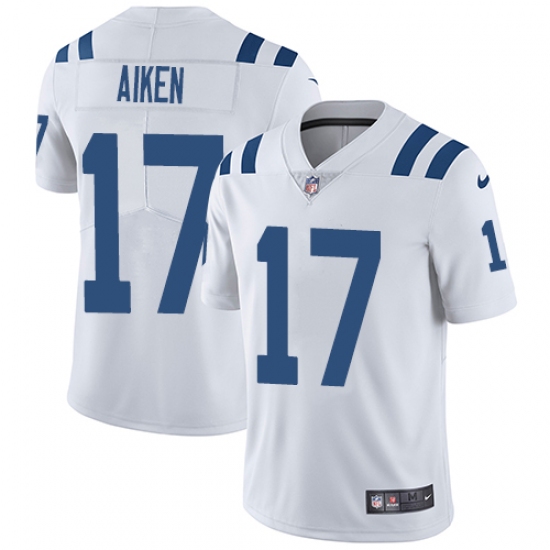 Youth Nike Indianapolis Colts #17 Kamar Aiken White Vapor Untouchable Elite Player NFL Jersey - Ujersey