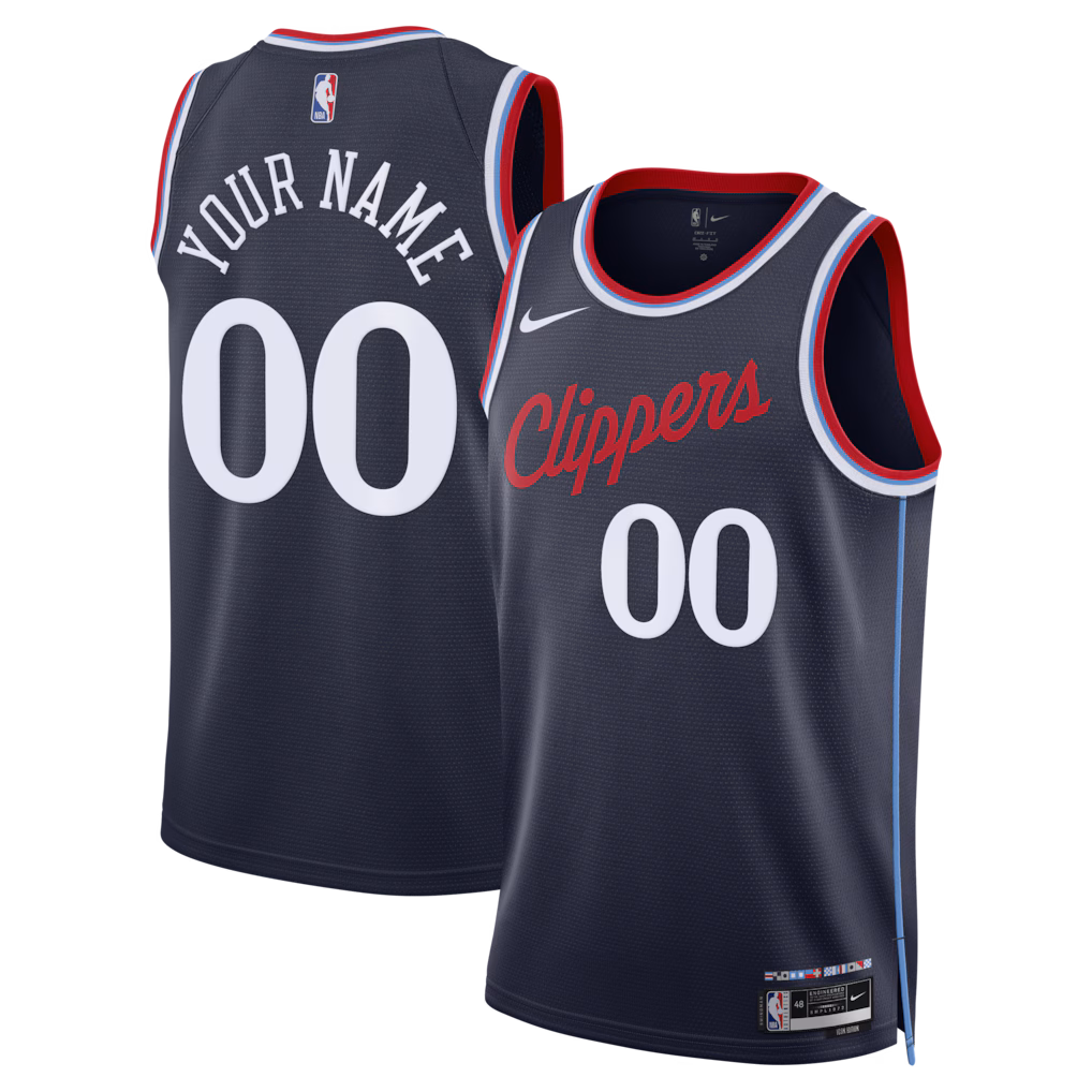 Unisex LA Clippers Nike Navy Swingman Custom Jersey - Icon Edition - ujerseystore