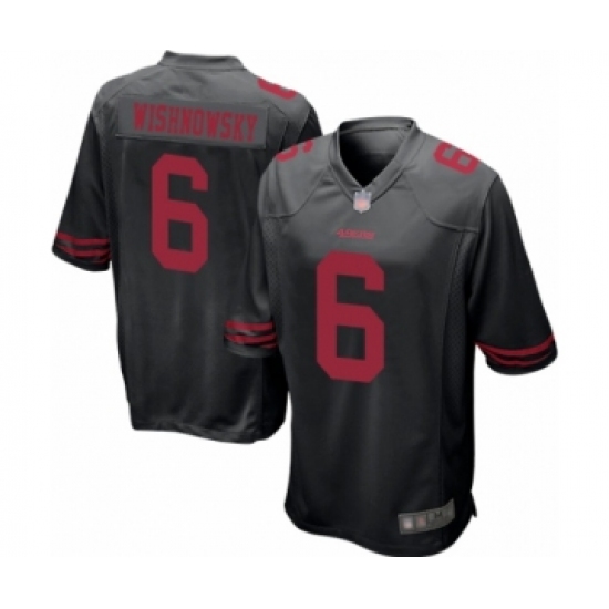 Men's San Francisco 49ers #6 Mitch Wishnowsky Game Black Football Jersey - Ujersey