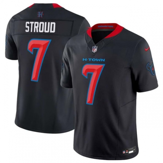 Men's Houston Texans #7 C.J. Stroud Navy 2024 2nd Alternate F.U.S.E Vapor Football Stitched Jersey - Ujersey