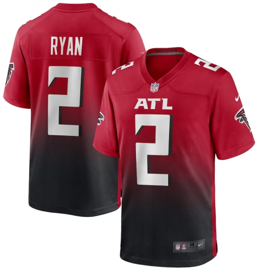 Men's Atlanta Falcons #2 Matt Ryan Nike Red 2nd Alternate Limited Jersey - Ujersey