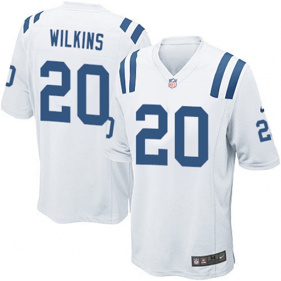 Men's Nike Indianapolis Colts #20 Jordan Wilkins Game White NFL Jersey - Ujersey