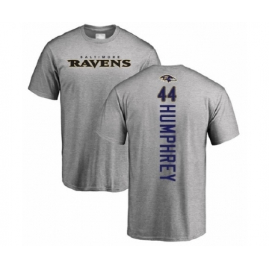 Football Baltimore Ravens #44 Marlon Humphrey Ash Backer T-Shirt - Ujersey