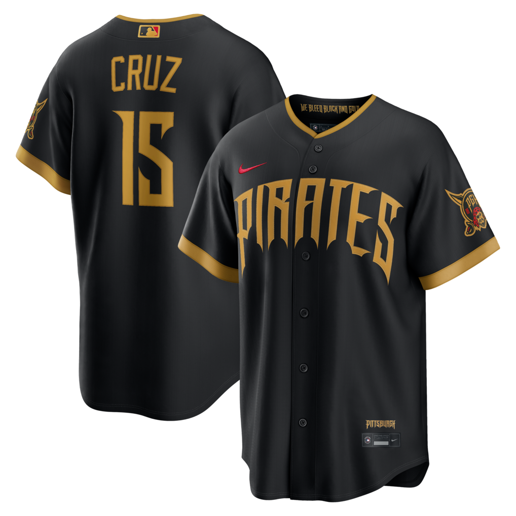 Men's Pittsburgh Pirates Oneil Cruz Nike Black 2026 City Connect Stadium Jersey - U-jersey
