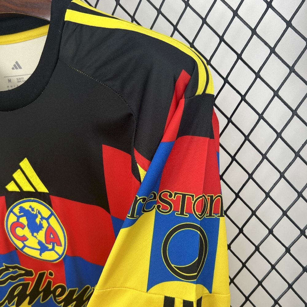 Club America Soccer Jersey Home Long Sleeve Custom Shirt 2025/26 - U-jersey