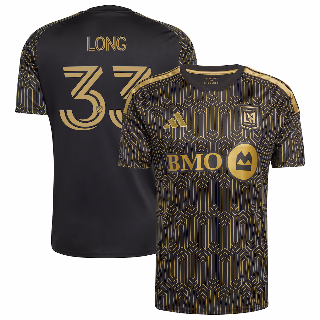 Men's LAFC Aaron Long adidas Black 2026 Primary Kit Replica Jersey - Ujersey NHL