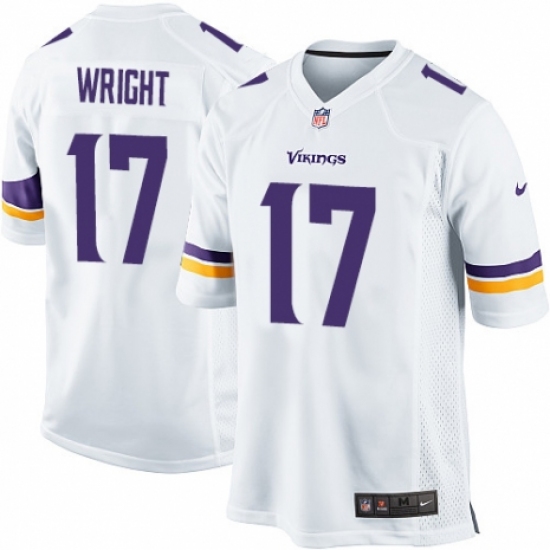 Men's Nike Minnesota Vikings #17 Kendall Wright Game White NFL Jersey - Ujersey