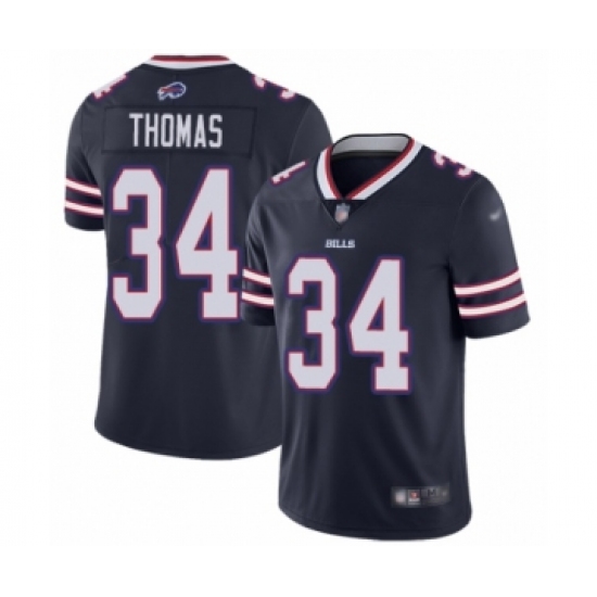 Youth Buffalo Bills #34 Thurman Thomas Limited Navy Blue Inverted Legend Football Jersey - Ujersey
