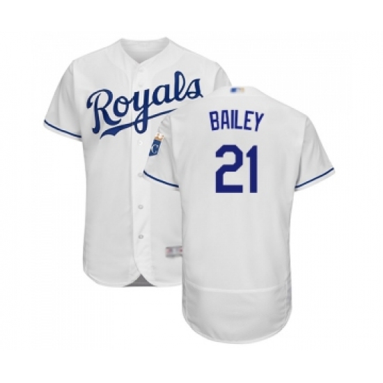 Men's Kansas City Royals #21 Homer Bailey White Flexbase Authentic Collection Baseball Jersey - Ujersey