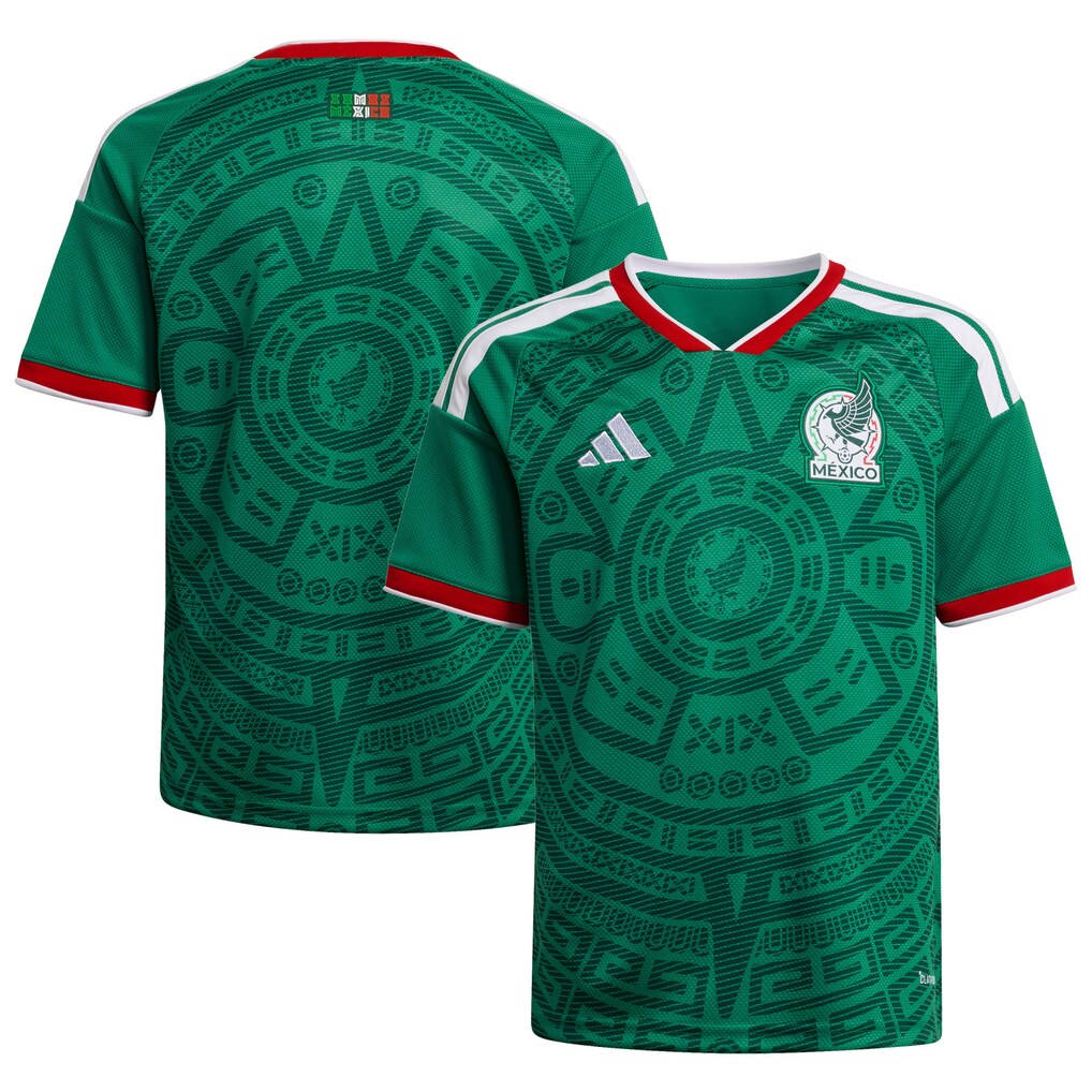 Youth Mexico National Team adidas Green 2026 Home Replica Jersey - Ujersey