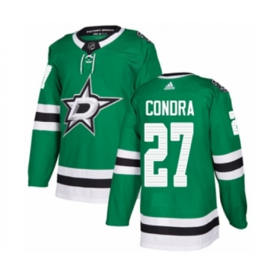 Youth Adidas Dallas Stars #27 Erik Condra Premier Green Home NHL Jersey - Ujersey