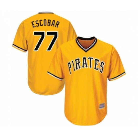Youth Pittsburgh Pirates #77 Luis Escobar Authentic Gold Alternate Cool Base Baseball Player Jersey - Ujersey