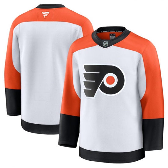 Men's Philadelphia Flyers Blank White 2024-25 Away Stitched Hockey Jersey - Ujersey
