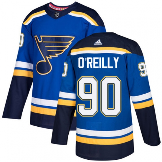 Youth Adidas St. Louis Blues #90 Ryan O'Reilly Authentic Royal Blue Home NHL Jersey