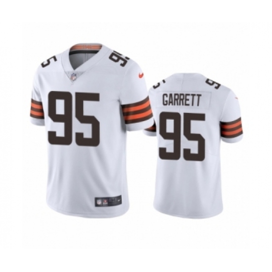 Cleveland Browns #95 Myles Garrett White 2020 Vapor Limited Jersey - Ujersey