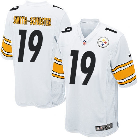 Men's Nike Pittsburgh Steelers #19 JuJu Smith-Schuster Game White NFL Jersey - Ujersey