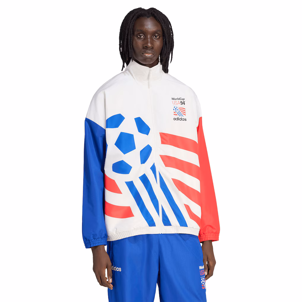 Men's USMNT adidas White 1994 World Cup Full-Zip Woven Track Jacket - Ujersey NHL