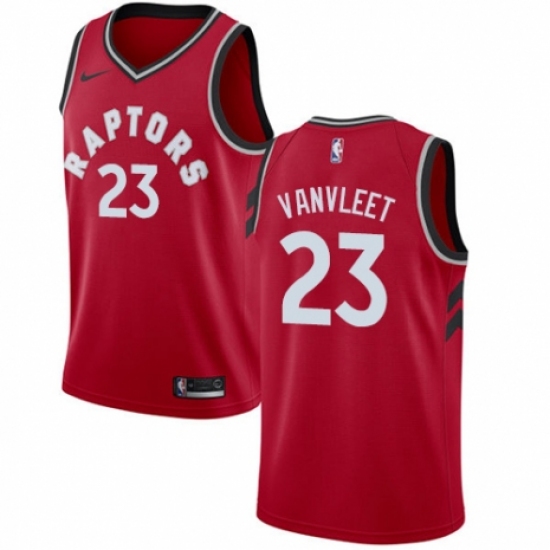Men's Nike Toronto Raptors #23 Fred VanVleet Swingman Red NBA Jersey - Icon Edition - Ujersey