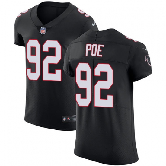 Men's Nike Atlanta Falcons #92 Dontari Poe Black Alternate Vapor Untouchable Elite Player NFL Jersey - Ujersey