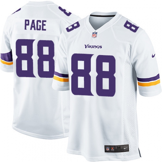 Men's Nike Minnesota Vikings #88 Alan Page Game White NFL Jersey - Ujersey