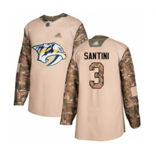 Men's Nashville Predators #5 Dan Hamhuis Authentic Camo Veterans Day Practice Hockey Jersey - Ujersey