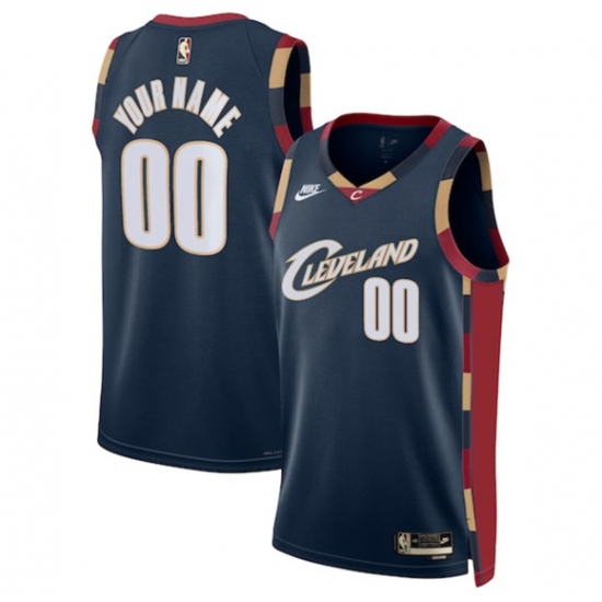 Men's Cleveland Cavaliers Active Player Custom Navy 2025 Classic Edition Stitched Jersey - Ujersey