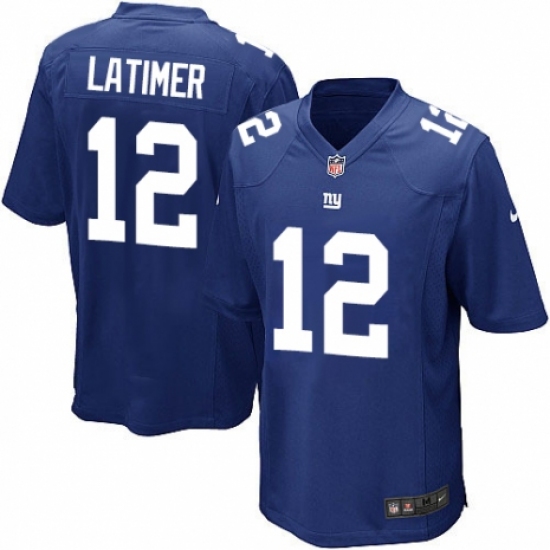 Men's Nike New York Giants #12 Cody Latimer Game Royal Blue Team Color NFL Jersey - Ujersey