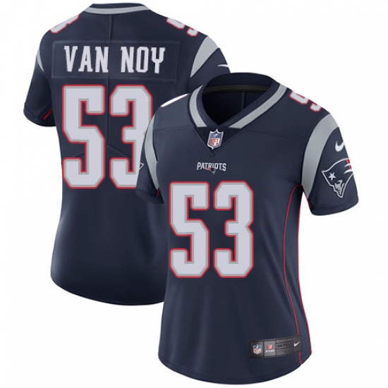 Women's Nike New England Patriots #53 Kyle Van Noy Navy Blue Team Color Vapor Untouchable Limited Player NFL Jersey - Ujersey