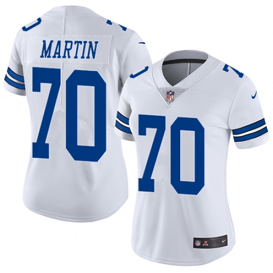 Women's Nike Dallas Cowboys #70 Zack Martin White Vapor Untouchable Limited Player NFL Jersey - Ujersey