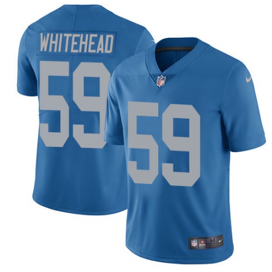 Men's Nike Detroit Lions #59 Tahir Whitehead Limited Blue Alternate Vapor Untouchable NFL Jersey - Ujersey