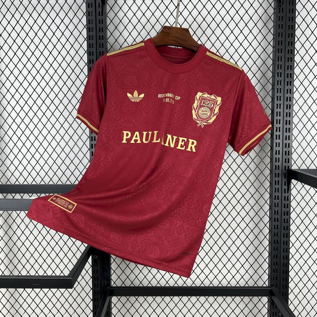 Bayern Munich Soccer Jersey 125th Anniversary Beckenbauer Cup Shirt 2025/26