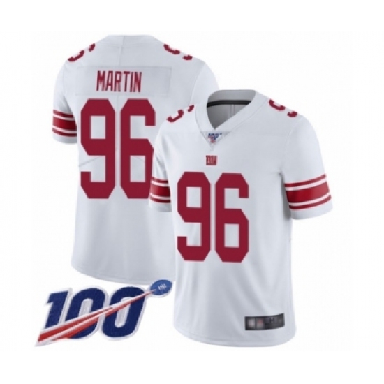 Men's New York Giants #96 Kareem Martin White Vapor Untouchable Limited Player 100th Season Football Jersey - Ujersey