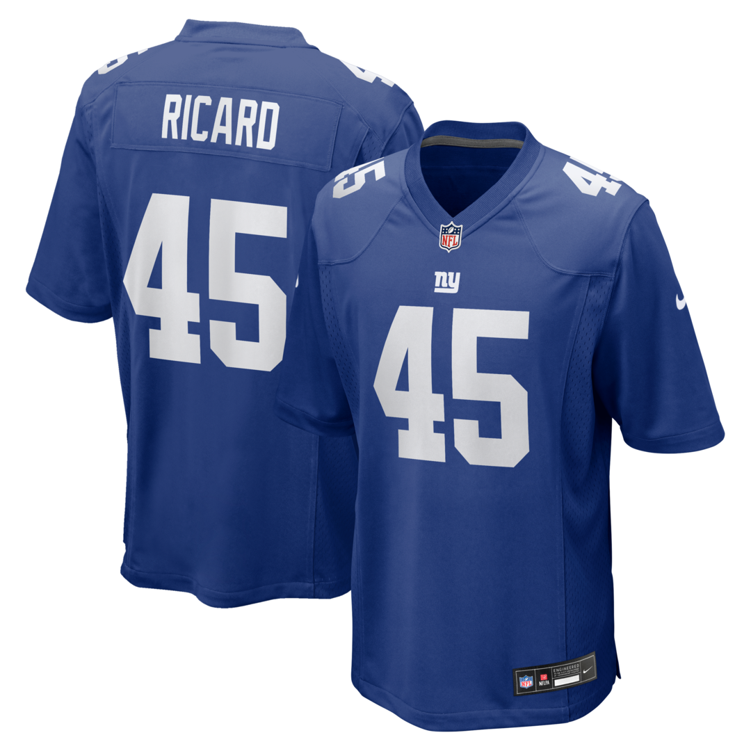 Men's New York Giants Patrick Ricard Nike Royal Team Game Jersey - Ujersey